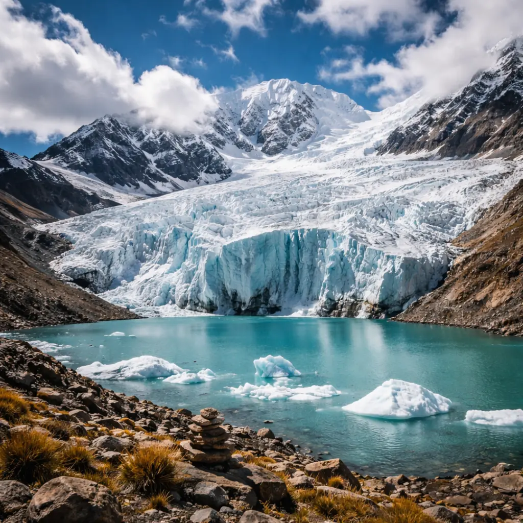 Geleira Quelccaya no Peru
